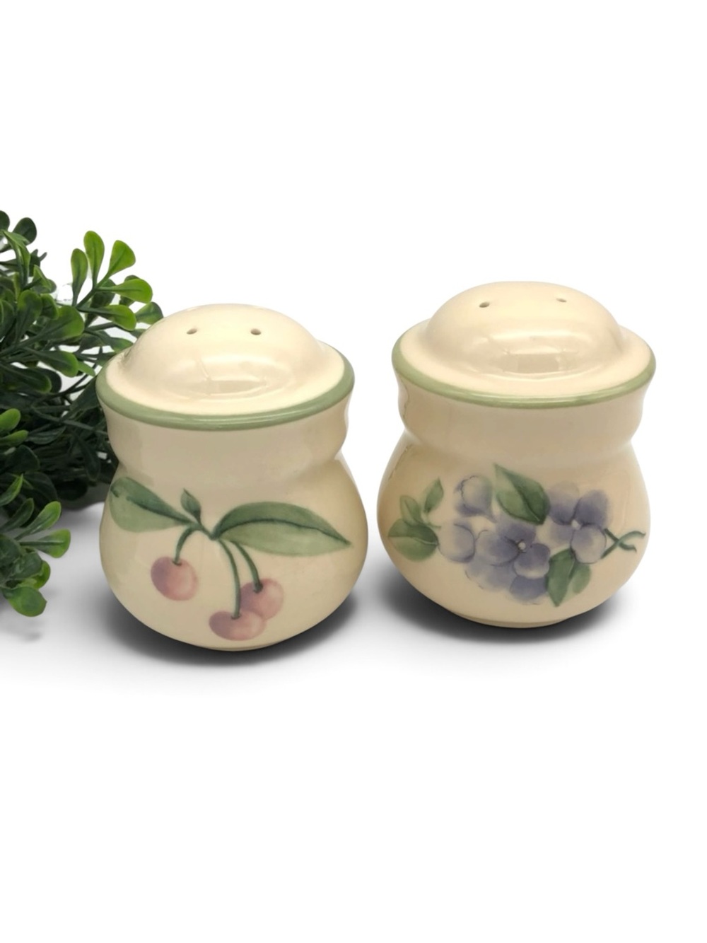 Vtg Pfaltzgraff Garden Party Impressions Salt and Pepper Shakers Set